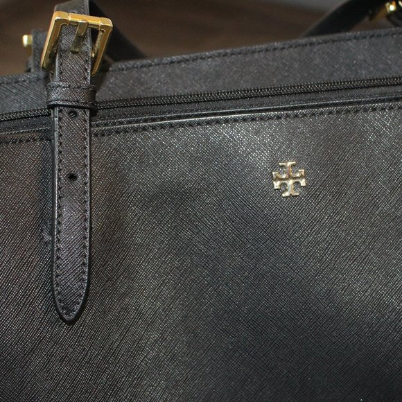 Tory Burch Black Leather Satchel - Picture 8 of 10
